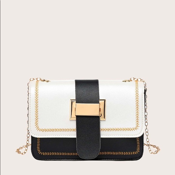 Handbags - Black and white crossbody bag :)